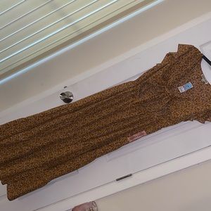 Mustard Knot-Tie Dress